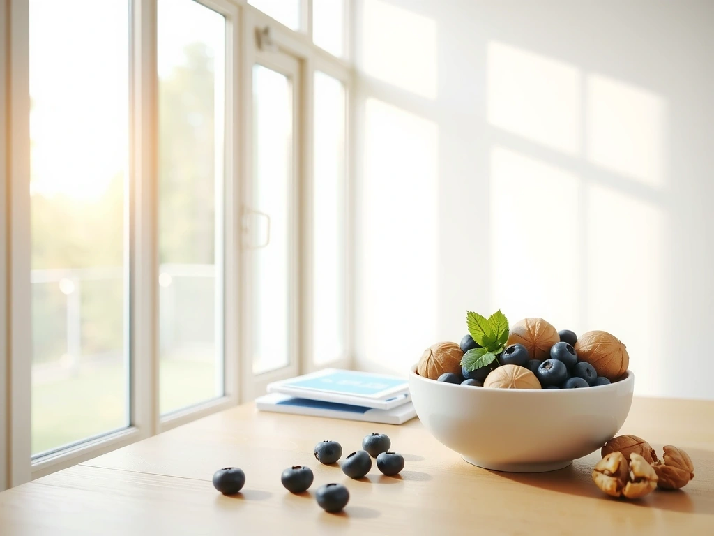 Natural mental fuel on a workspace desk